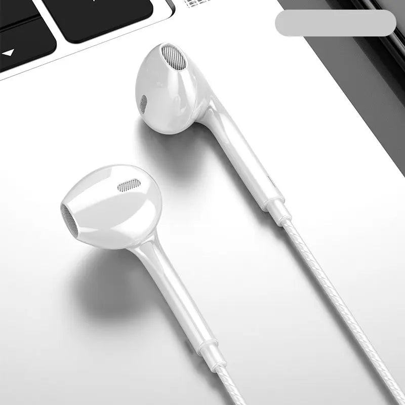 3.5mm Wired Headphones In Ear Headset Wired Earphones with Microphone Stereo Bass Earbuds Sports In-line Control For Phones 