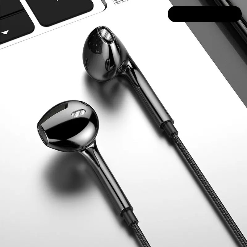 3.5mm Wired Headphones In Ear Headset Wired Earphones with Microphone Stereo Bass Earbuds Sports In-line Control For Phones 