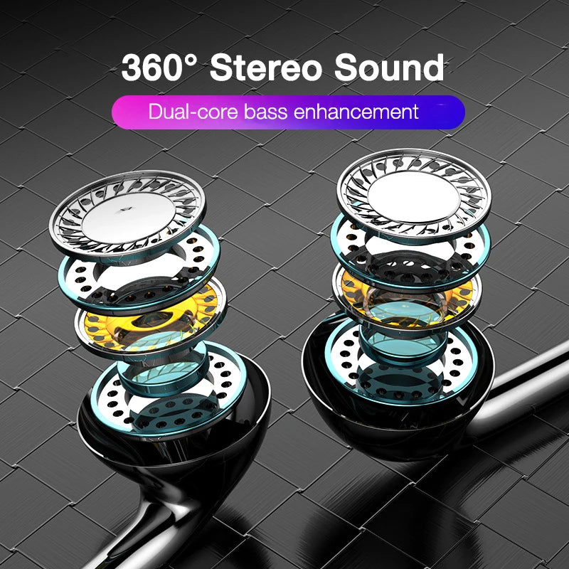 3.5mm Wired Headphones In Ear Headset Wired Earphones with Microphone Stereo Bass Earbuds Sports In-line Control For Phones 
