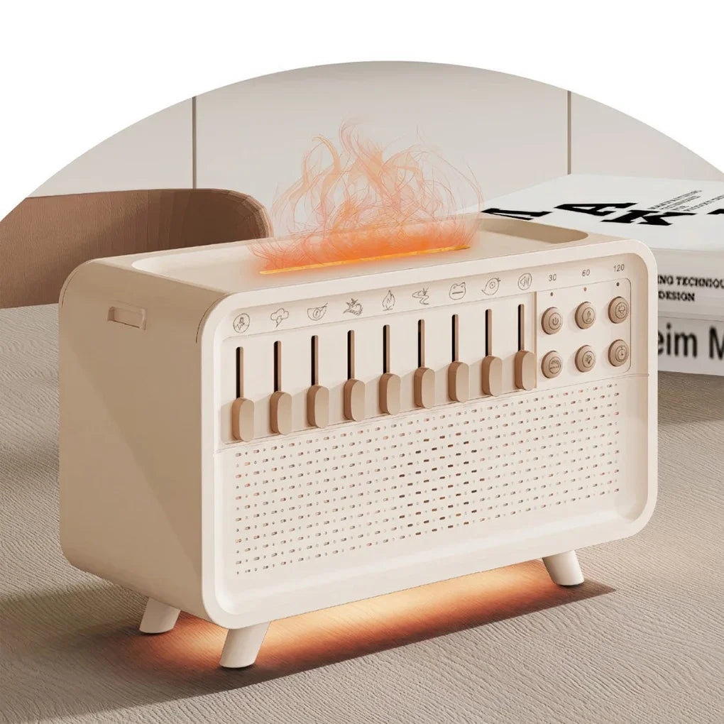 3 in 1 Bluetooth-compatible Speaker White Noise Sleep Aid Night Light Humidifier All-in-one Machine Free 8 Goup Nature Sound