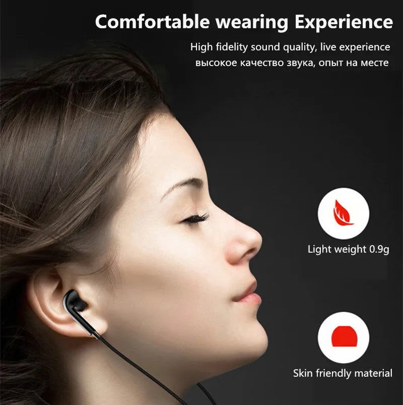 3.5mm Wired Headphones In Ear Headset Wired Earphones with Microphone Stereo Bass Earbuds Sports In-line Control For Phones 