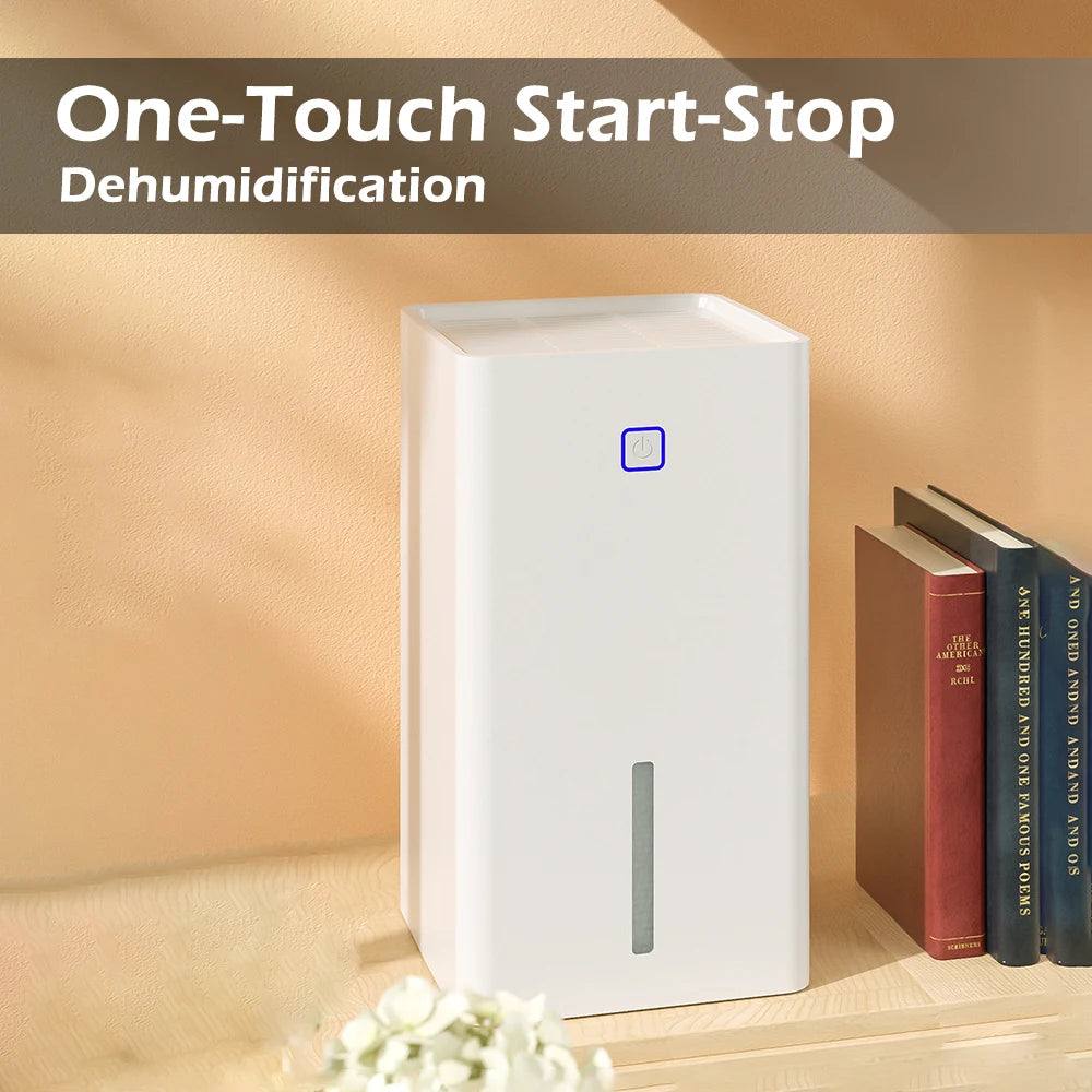 Mini Air Dehumidifier 1.1L Electric Dehumidifiers Ultra Quiet Moisture Absorbent Dehumidifier 25W Auto-Off for Home Room OfficeP