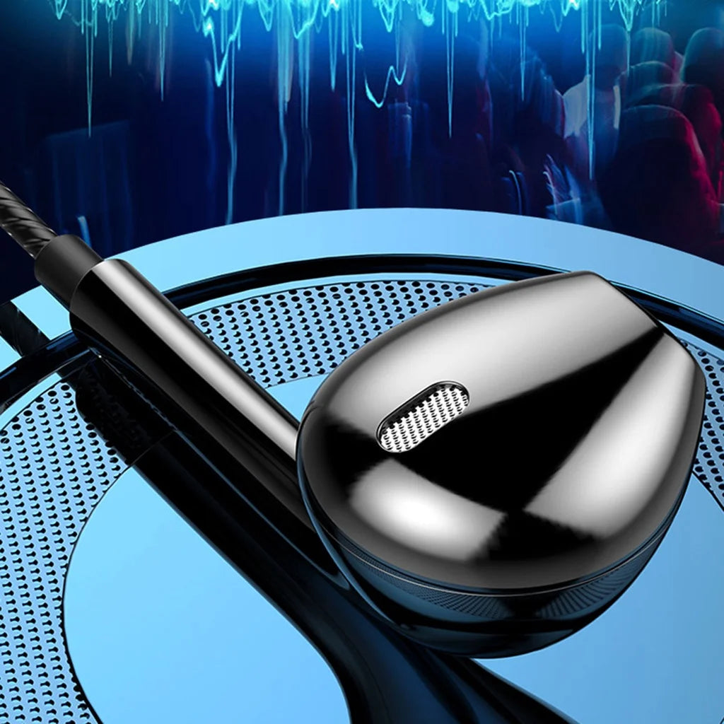 3.5mm Wired Headphones In Ear Headset Wired Earphones with Microphone Stereo Bass Earbuds Sports In-line Control For Phones 