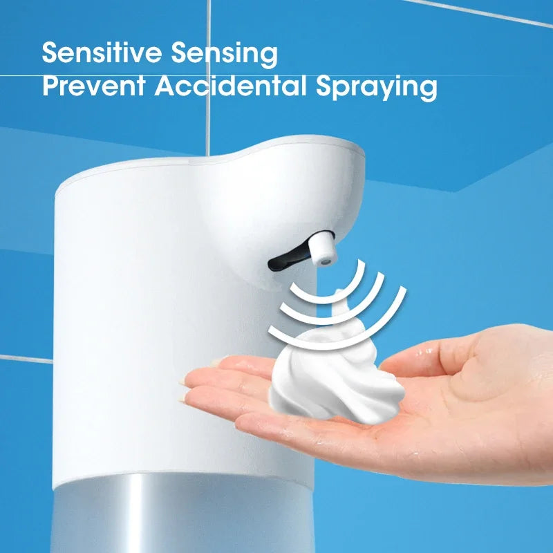350ML Touchless Automatic Soap Foam Dispenser USB Rechargeable Foam Hand Washer Machine Bathroom Infrared Sensor Soap Dispenser