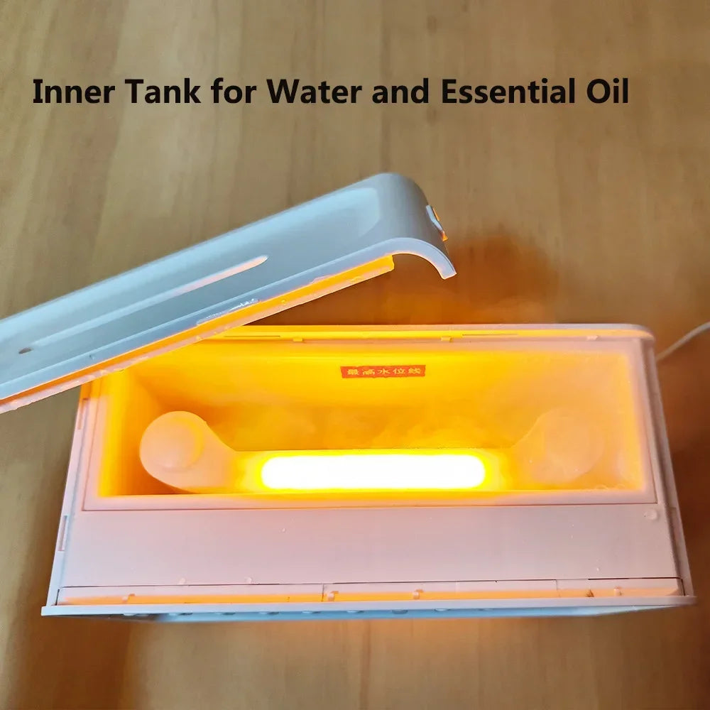 White Noise Aroma Humidifier LED Night Light Air Diffuser Humidifier with Nature Sounds Bluetooth Speaker Essential Oil Diffuser